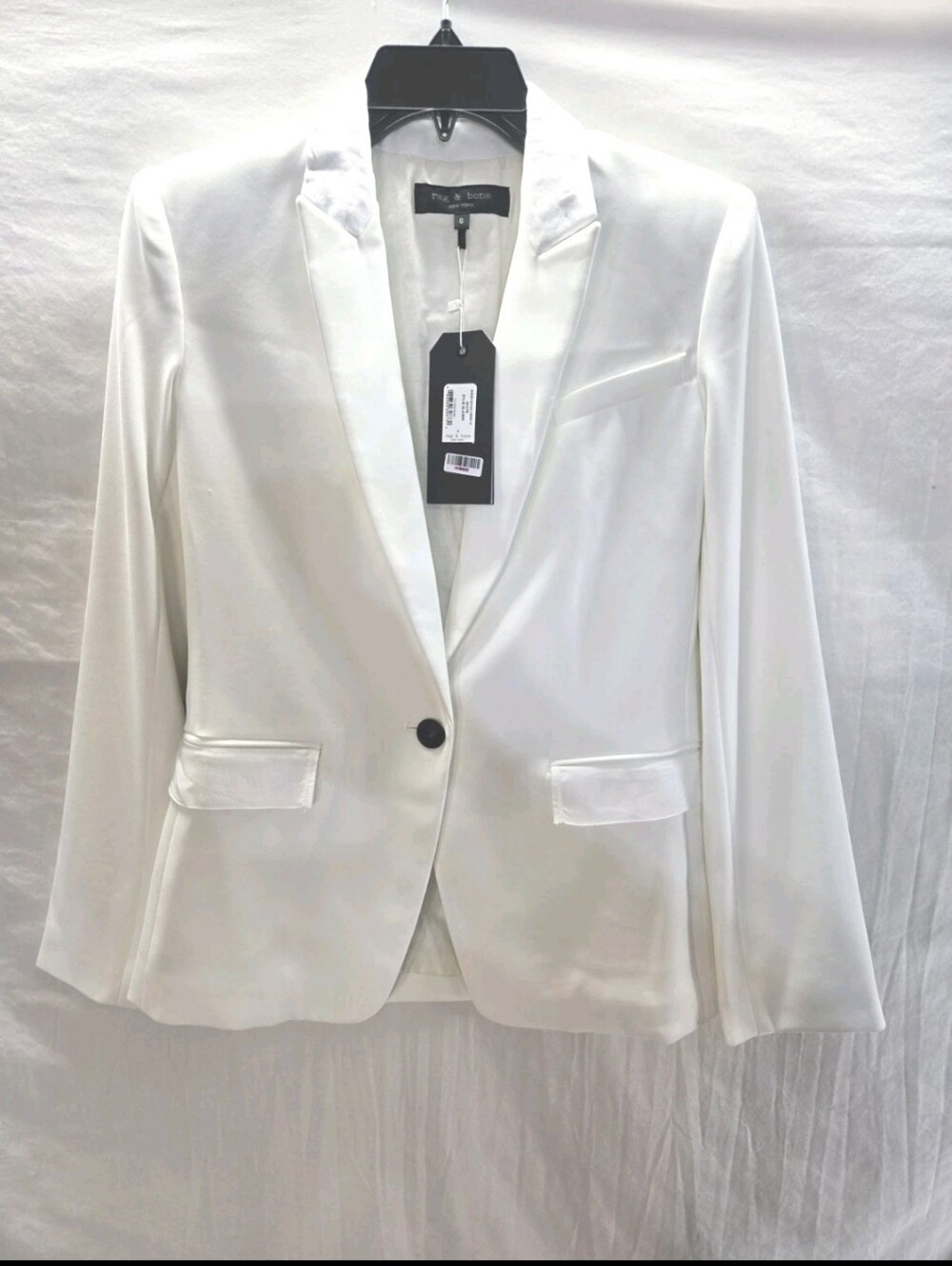Rag & Bone Women's Size 0 White Rylie Blazer New with Tags